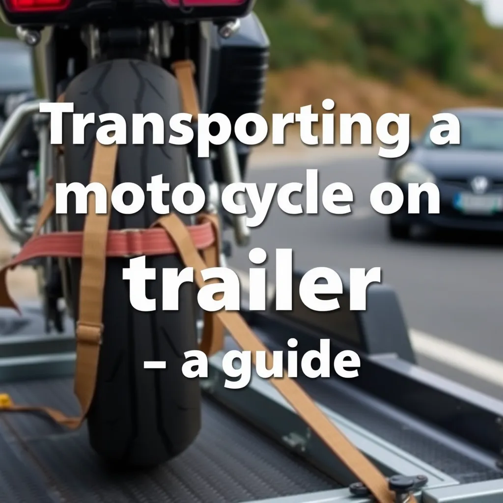 Transport motocykla na przyczepie – poradnik